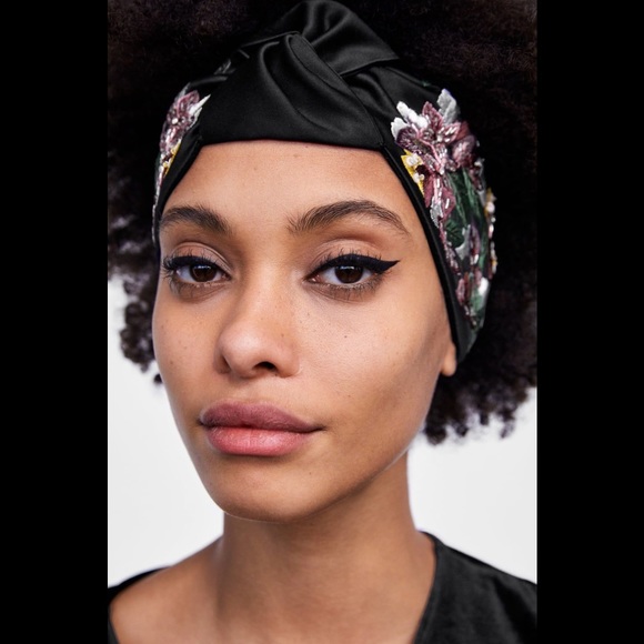 Zara Accessories - Zara Beaded turban headband NWOT